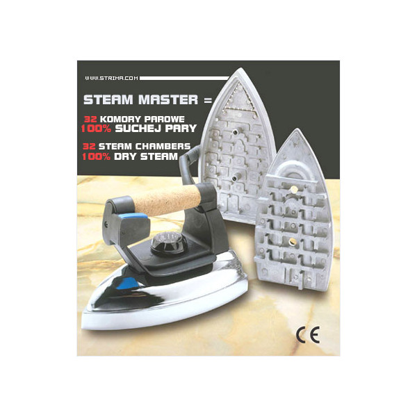 Żelazko parowe + przewódy elektryczny i parowy 2,7m