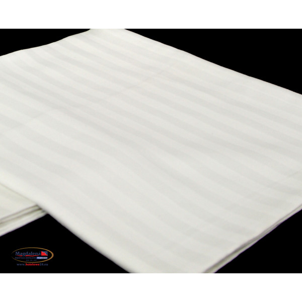 Poszewka Hotelowa Biała 40x40 - Pasek 1 cm.