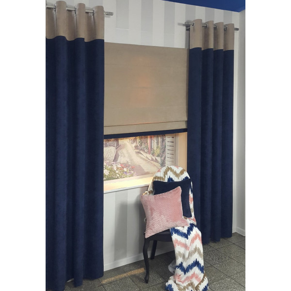 Zasłona gotowa na przelotkach  Mag 180 w rozm 135 x 250