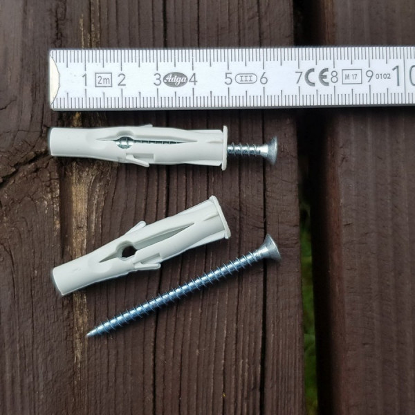 Kołek rozporowy z wkrętem rozm. 4,5x60/8 za 10 szt.