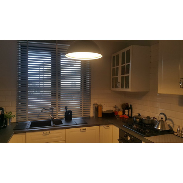 Żaluzja drewniana 50 mm rozm. 120x160 cm w kolorze brązowym