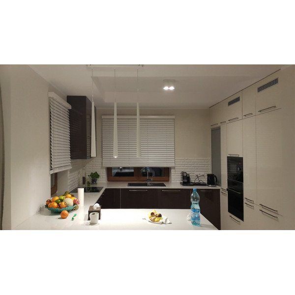 Żaluzja drewniana 50 mm rozm. 120x160 cm w kolorze brązowym