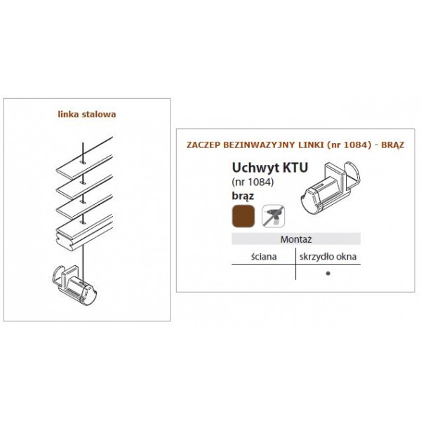 Żaluzja drewniana 25 mm w rozm. 60x120 cm z kolekcji "Natural"