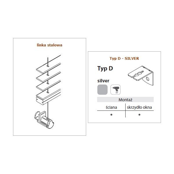 Żaluzja drewniana 25 mm w rozm. 60x120 cm z kolekcji "Natural"