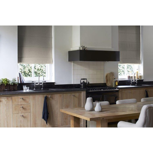 Zasłona zaciemniająca rzymska na wymiar 120 x 160 cm ze sterowaniem elektrycznym