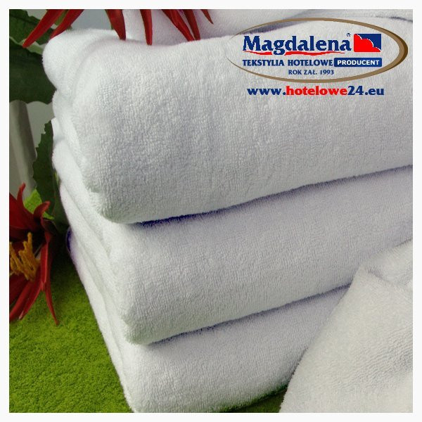 LUKRECJA Ręcznik hotelowy biały gr. 500/m2 rozm. 50x100 cm za 10 szt.