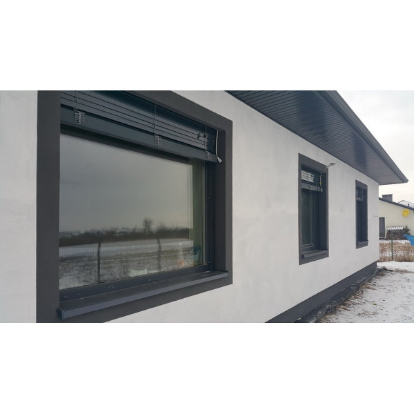 Żaluzja fasadowa Z90 z napędem elektrycznym pod zabudowę w elewacji