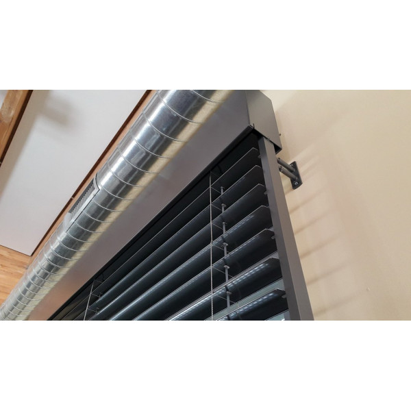 Żaluzja fasadowa 100x280 cm z napędem elektrycznym w systemie samonośnym