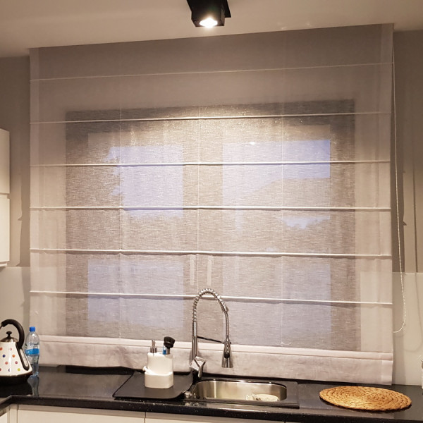 MAG 327 Roleta rzymska transparentna do kuchni w rozm. 110x250 cm