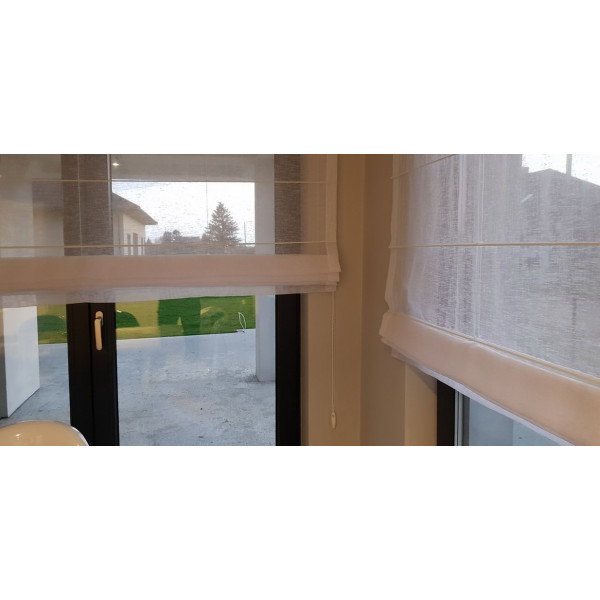 MAG 327 Roleta rzymska transparentna do kuchni w rozm. 110x250 cm