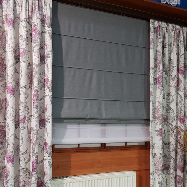 Mechanizm z szyciem. Roleta rzymska DUO w rozm. 130x150 cm