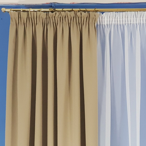 MAG 302 Zasłona Blackout gotowa w kolorze jasnoszarym rozm. 280x240 cm