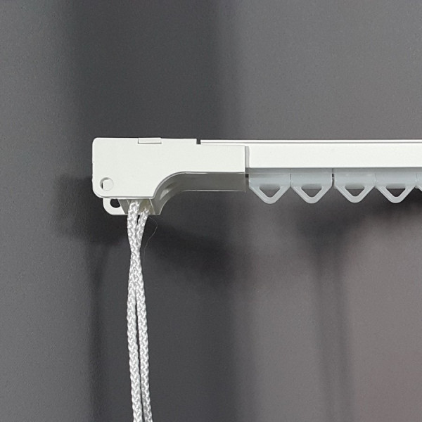 Karnisz Duo. Szyna aluminiowa z napędem sznurkowym na wymiar 320 cm