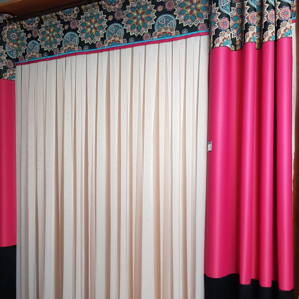 MAG 316 Komplet zasłon z firanądo salonu na szer. 280x250 cm