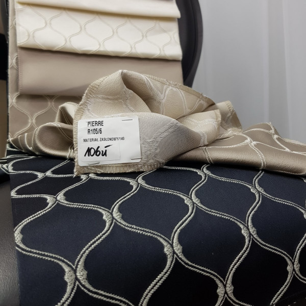 R105 Tkanina zasłonowa Pierre Cardin