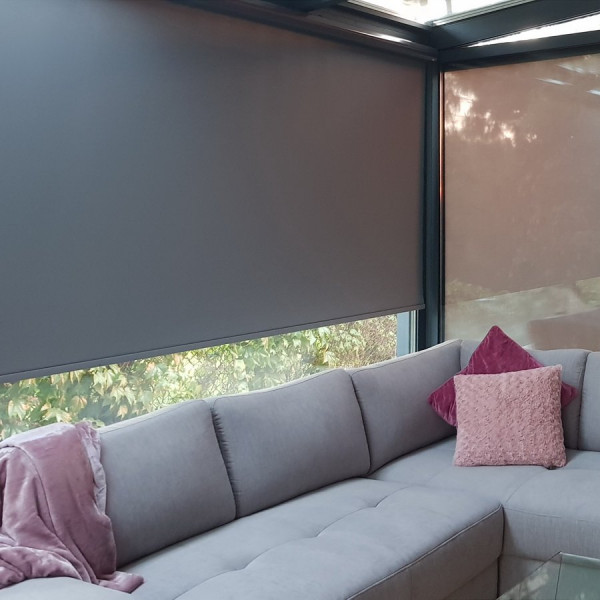 RM 45 Roleta wolnowisząca z napędem elektrycznym w rozm. 185x300 cm kolor szary