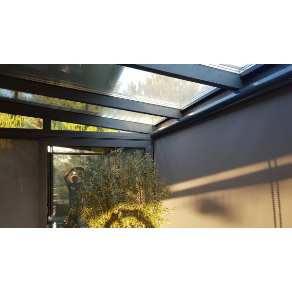 RM 45 Roleta wolnowisząca z napędem elektrycznym w rozm. 185x300 cm kolor szary