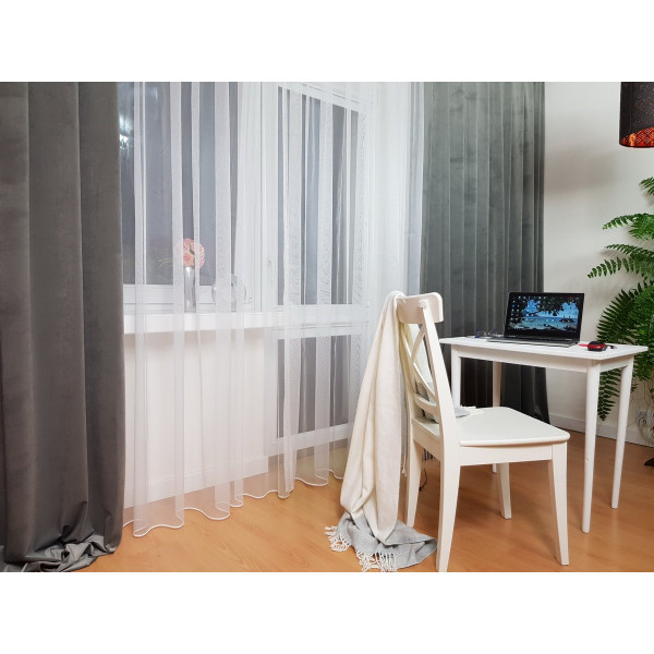 MAG 328 Zasłona na taśmie kol. szary szer. 140x240 cm