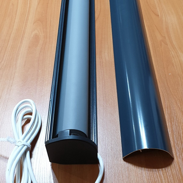 RM 45 Roleta wolnowisząca z napędem elektrycznym w rozm. 168x286 cm kol. B609 antracyt