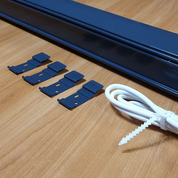 RM 45 Roleta wolnowisząca z napędem elektrycznym w rozm. 168x286 cm kol. B609 antracyt