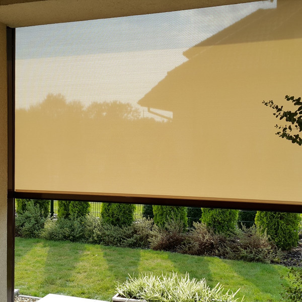 Roleta zewnętrzna SK45 typu Screen w rozm. 380x300 cm