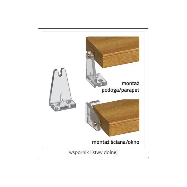 Żaluzja drewniana do kuchni, 50 mm w rozm. 60x140 cm - MODERN