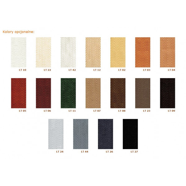 Żaluzja drewniana z drabinkątaśmową, biała 50 mm w rozm. 60x140 cm