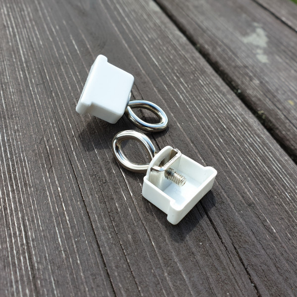 Zakończenie z wkrętem oczkowym do szyny aluminiowej KS