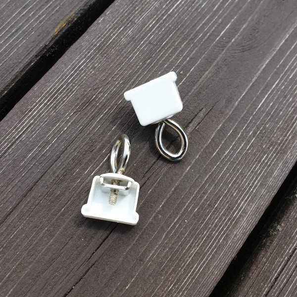 Zakończenie z wkrętem oczkowym do szyny aluminiowej KS