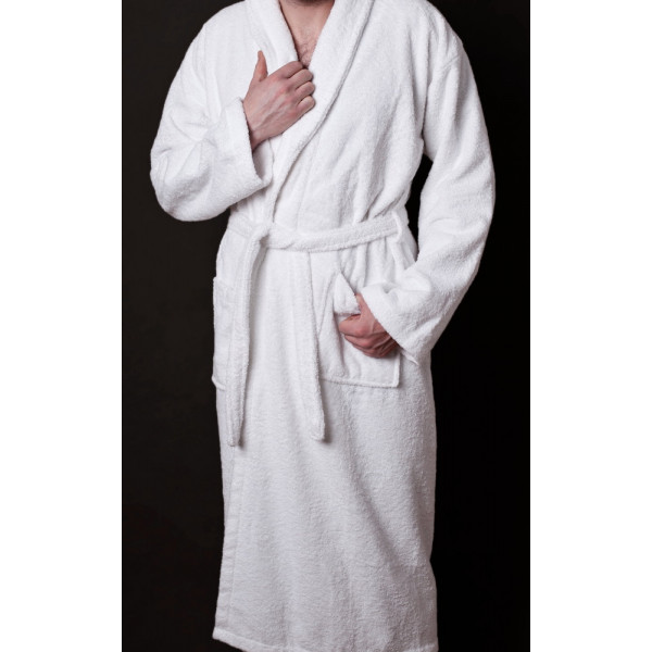 Szlafrok hotelowy biały LORA  cena za 10 szt.