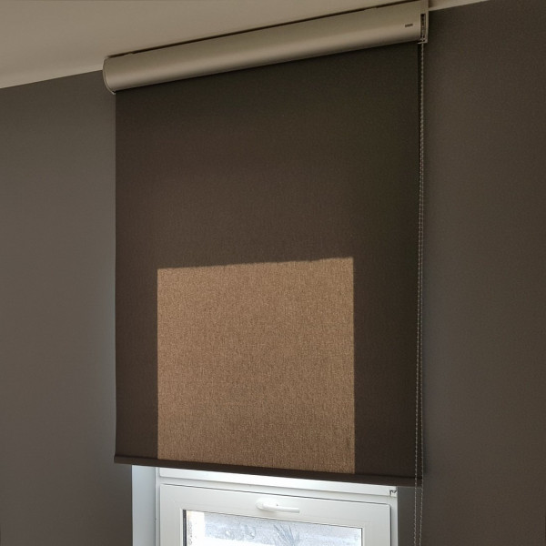 Roleta wolnowisząca zaciemniająca rozm. 91x198 cm kolor szary