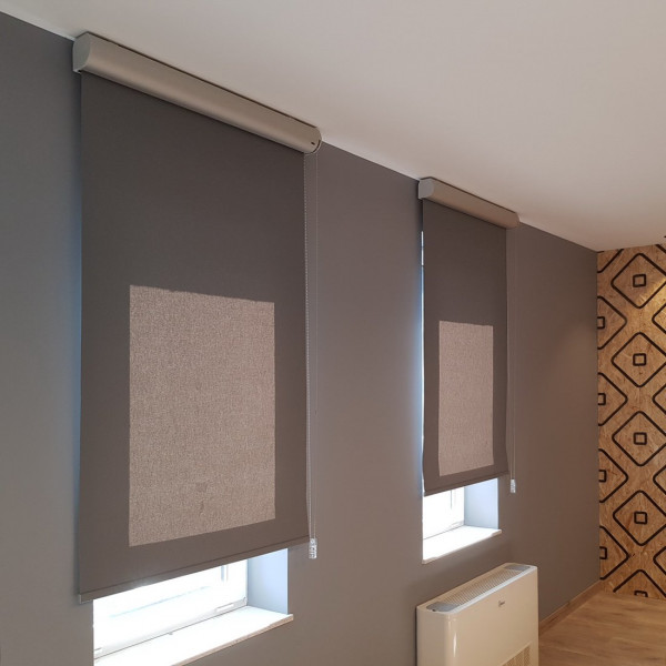 Roleta wolnowisząca zaciemniająca rozm. 91x198 cm kolor szary