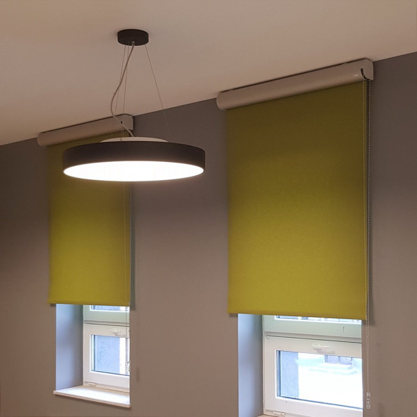 Roleta do biura w rozm. 95x195 cm RM45 w kolorze zielonym