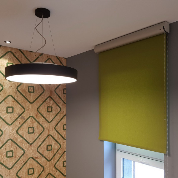 Roleta do biura w rozm. 95x195 cm RM45 w kolorze zielonym