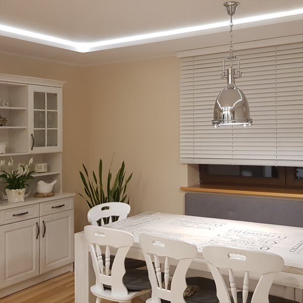 Żaluzje drewniane białe szerokie 180x160 cm Modern 50 mm