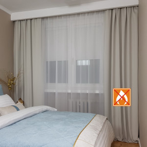 Zasłona hotelowa z atestem rozm. 90x245 cm SKY101/1/FR
