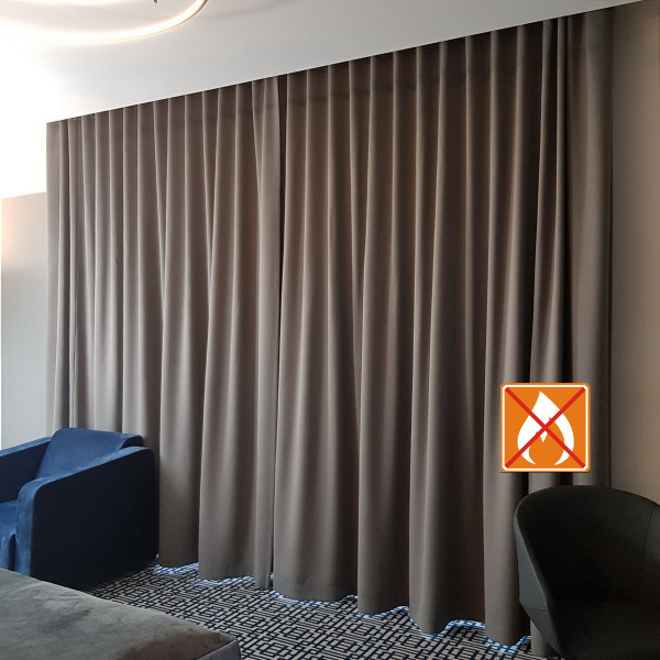 Zasłony blackout szare w rozm. 140x250 cm SKY101/2/FR za 10 szt.