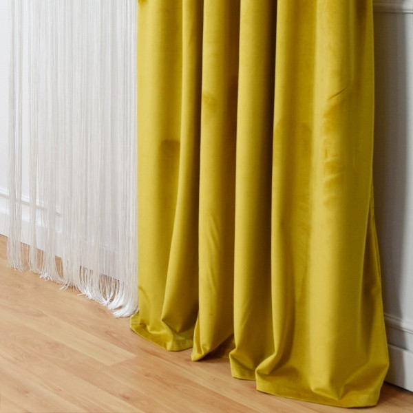 Zasłona na taśmie marszczącej w rozm. 140x250 cm SUNFLOWER01