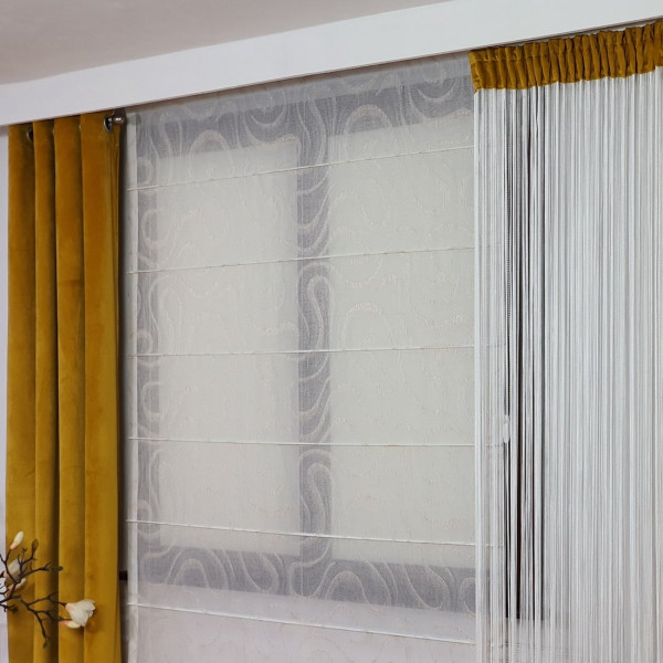 Roleta rzymska pozioma na wymiar 135x250 cm SUNFLOWER04