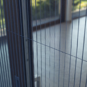 Moskitiera plisowana przesuwna rozm. 180x200 cm kolor orzech okleina 2