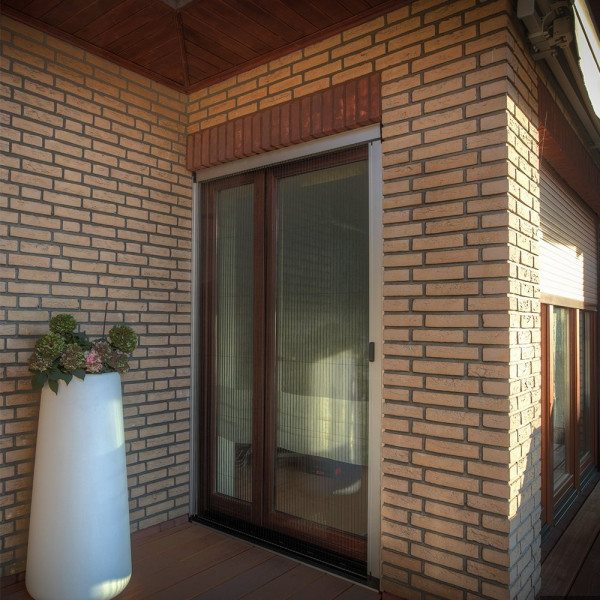 Moskitiera plisowana Anwis na wymiar 90x200 cm kolor anoda silver