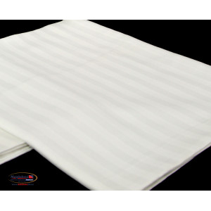 Poszewka Hotelowa Biała 40x40 - Pasek 1 cm.