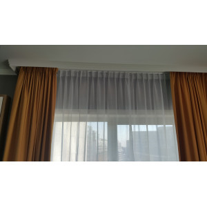 Nowoczesna firana z woalu do pokoju na fleksach szer. 200x250 cm 2