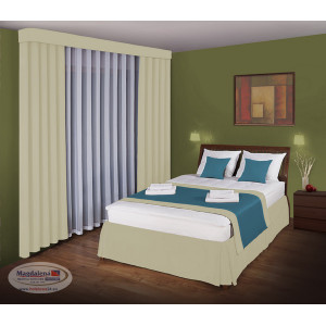 Zasłony zaciemniające blackout w szerokości 250 cm - komplet 2